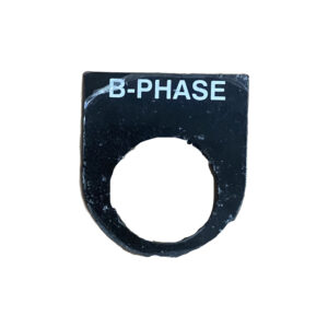 Legend Plate for Use with Ptec Push Button,B-PHASE