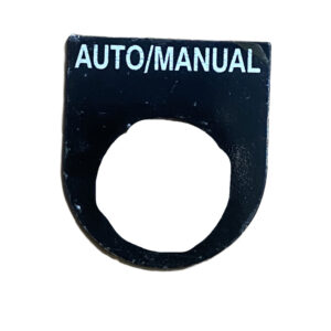 Legend Plate for Use with Ptec Push Button,AUTO/MANUAL