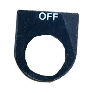 Legend Plate for Use with Ptec Push Button, OFF