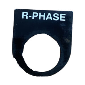 Legend Plate for Use with Ptec Push Button, R -PHASE