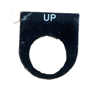 Legend Plate for Use with Ptec Push Button,UP